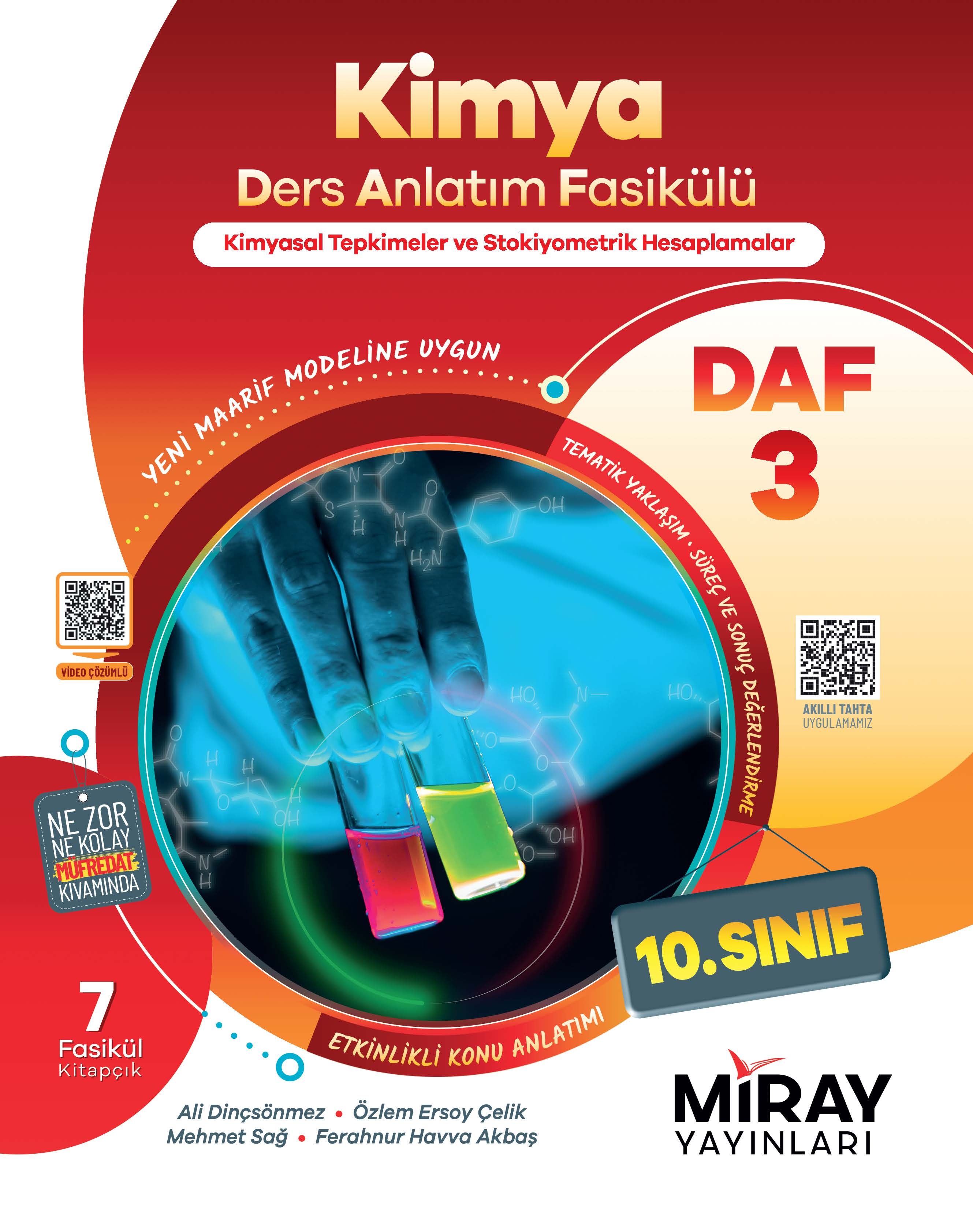 Miray 10. Sınıf Kimya DAF (Ders Anlatım Fasikülleri)